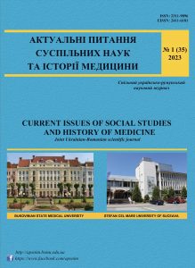 Актуальні питання суспільних наук та історії медицини