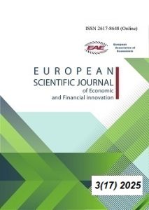 Європейський науковий журнал Економічних та Фінансових інновацій