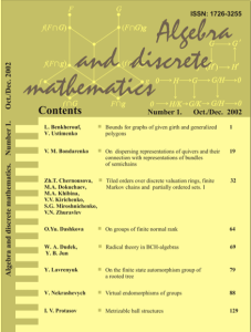 Algebra and discrete mathematics